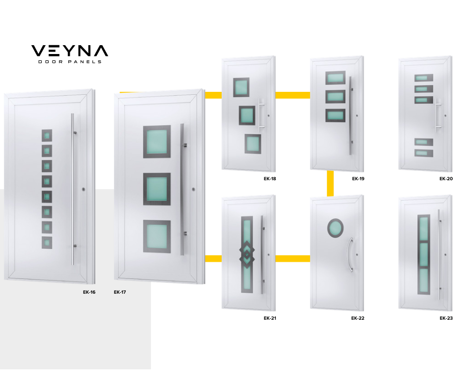 drzwi aluminiowe z wypełnień Veyna mają wysokie parametry izolacyjne